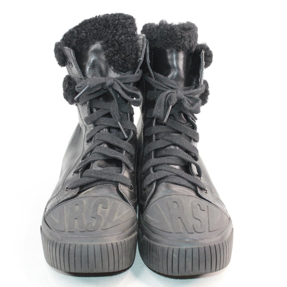 European VRSV Rubber Platform Mid Calf Vegan Boots - Picture 5 of 9